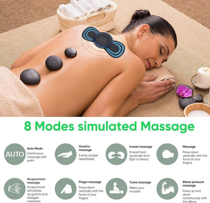 Mini Massager with 8 Modes and 19 Strength Levels,Rechargeable Electric Massager for Shoulder