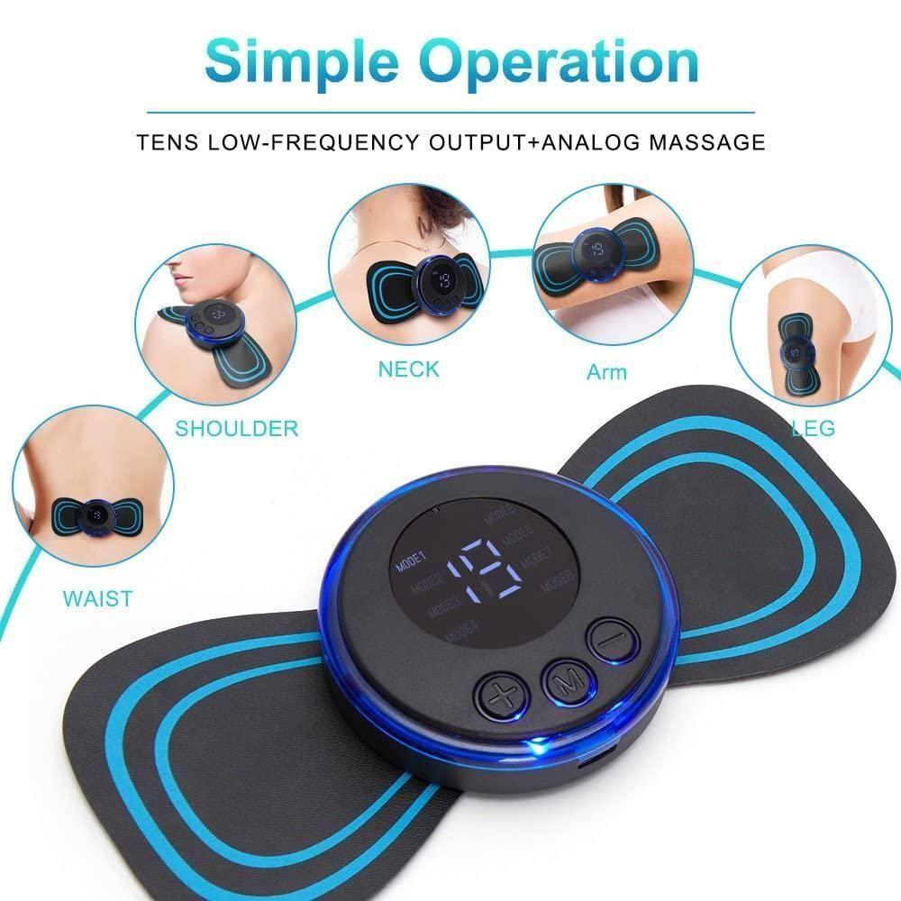 Mini Massager with 8 Modes and 19 Strength Levels,Rechargeable Electric Massager for Shoulder