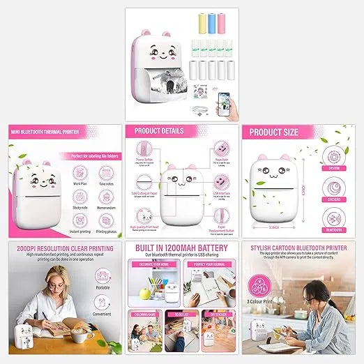 Bluetooth Mini Printer for Students