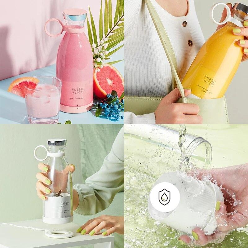 Traverl Portable Mini Juice Blender USB Rechargeable Mixer Juicer for Outdoor